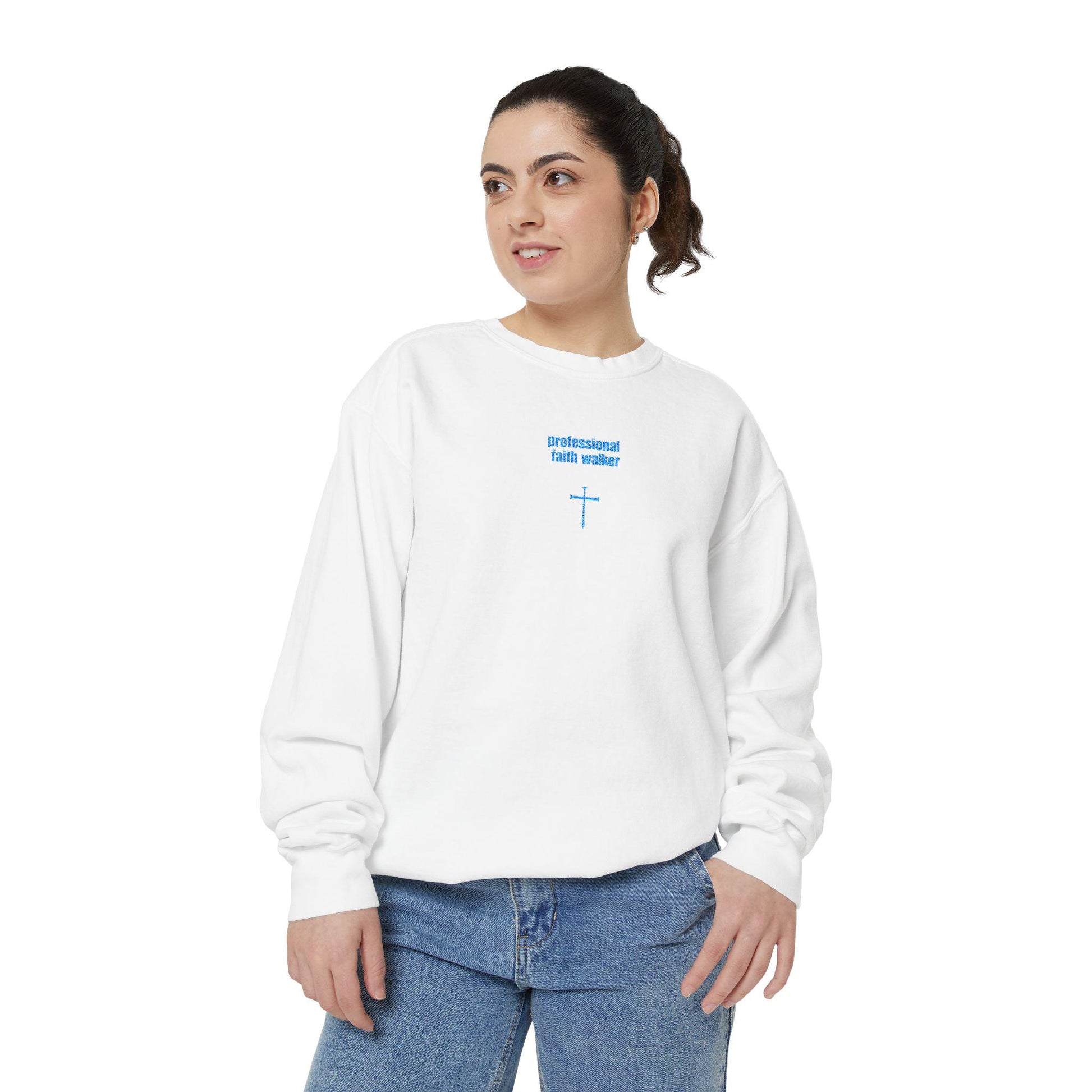 Embroidered Christian Faith Sweatshirt: Inspirational Bible Verse Jumper