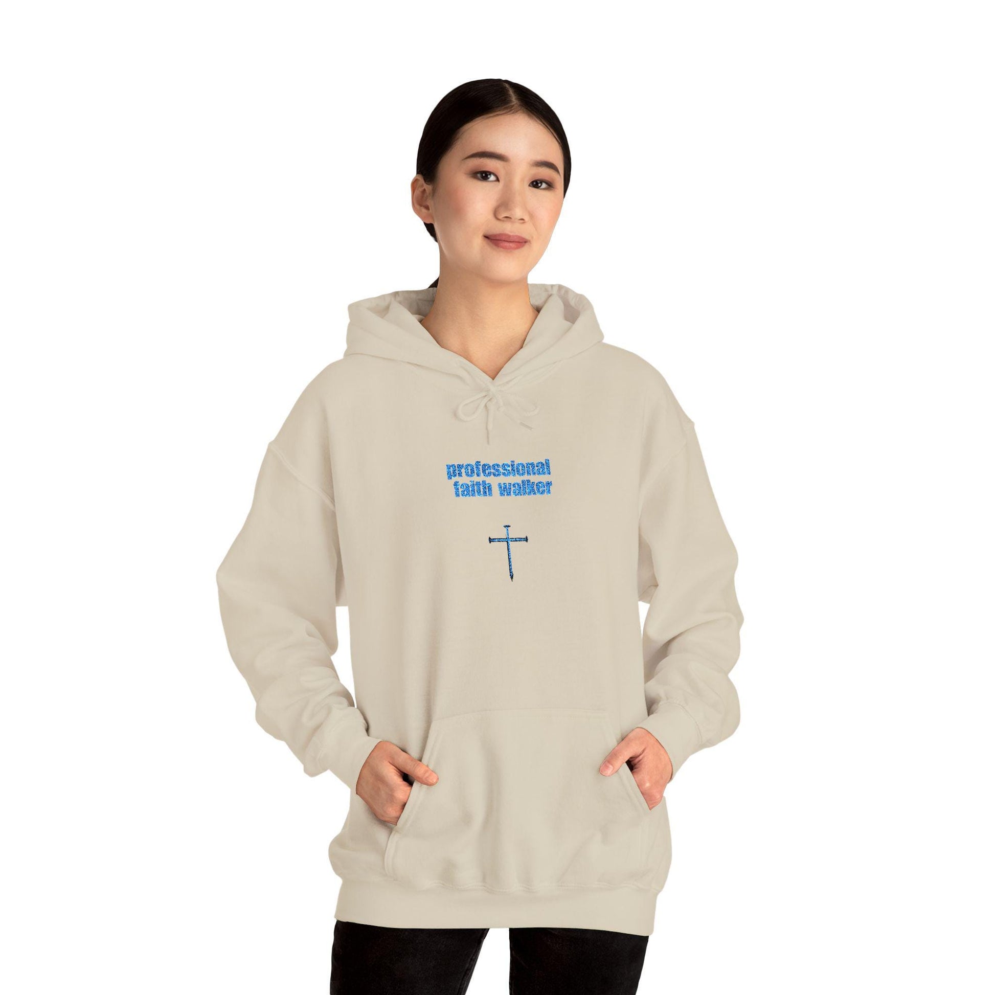 Faith Walker Hooded Sweatshirt: Christian Inspirational Apparel