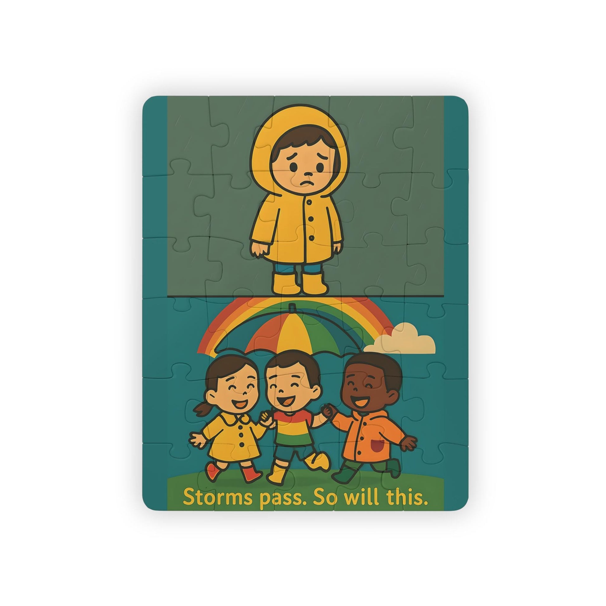 Storms Pass Kids Puzzle: 30-Piece Weather Theme Jigsaw Game