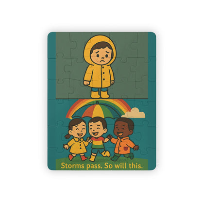 Storms Pass Kids Puzzle: 30-Piece Weather Theme Jigsaw Game
