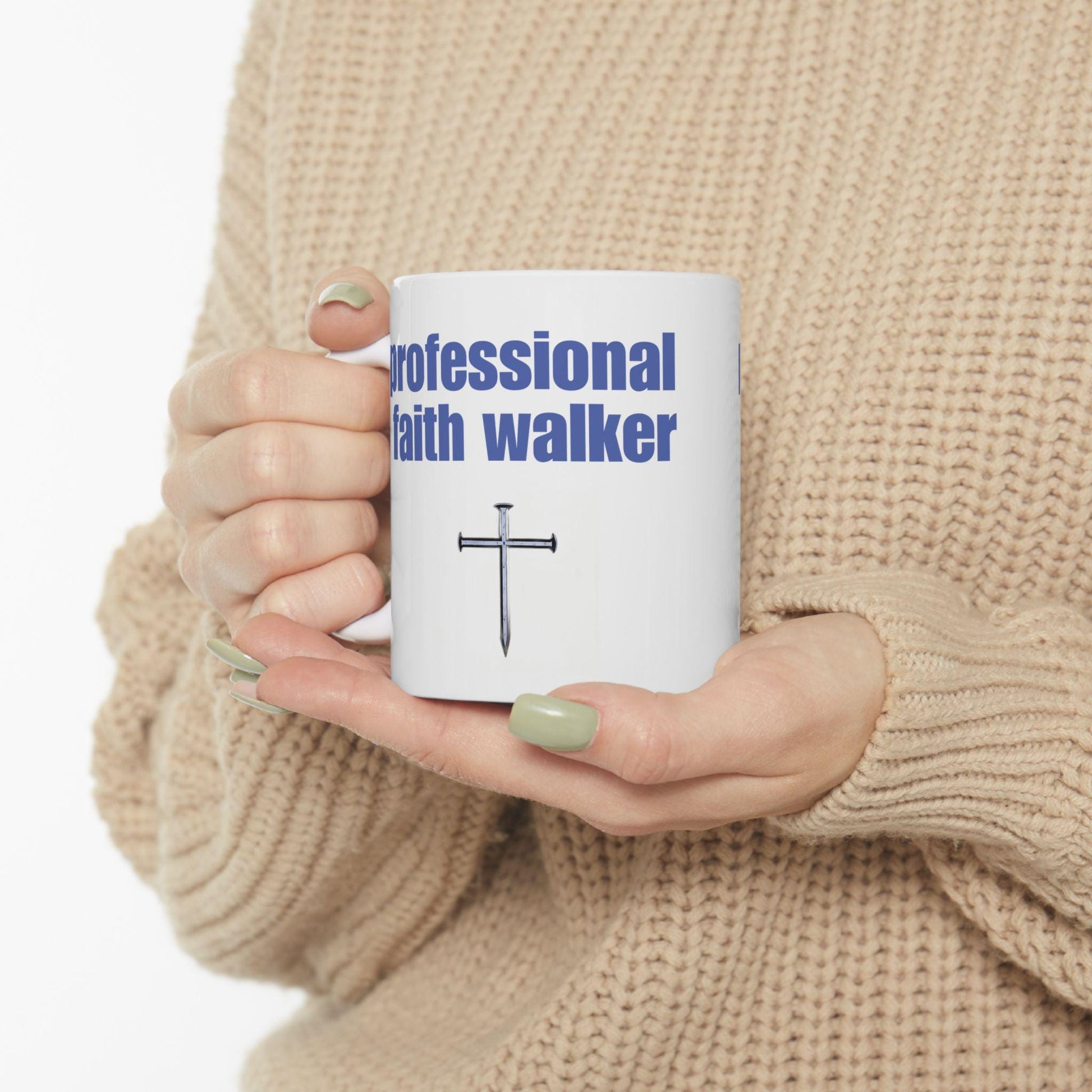 Faith Walker Christian Coffee Mug: Inspirational Religious Gift
