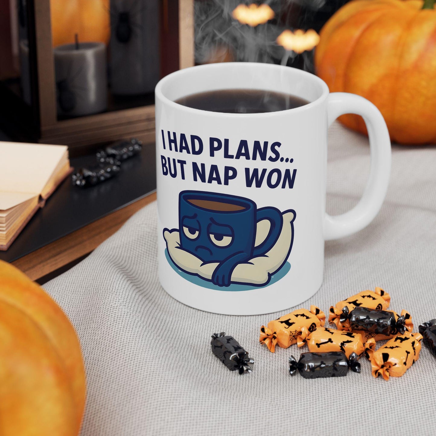 Funny "I Had Plans But Nap Won" Coffee Mug - Gift for Friends