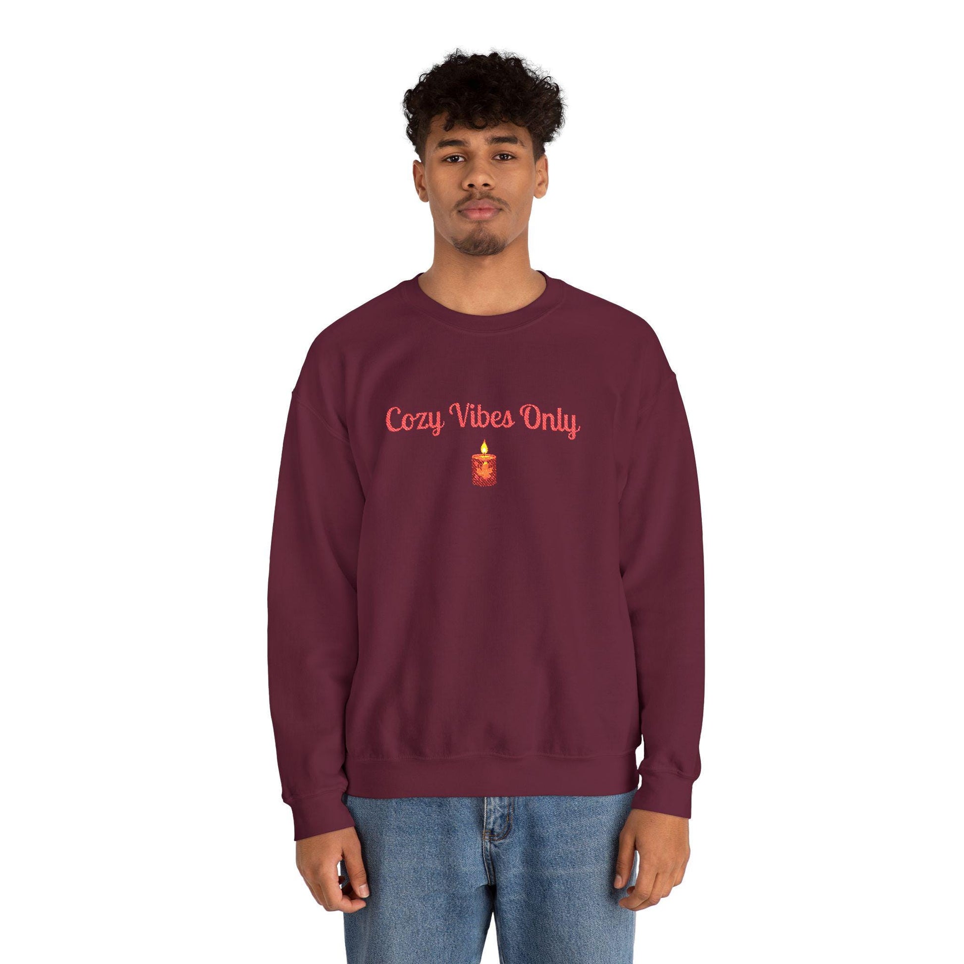Cozy Vibes Crewneck Sweatshirt: Unisex Fall Fashion