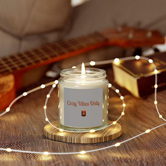 Cozy Scented Candle: Coconut Apricot Wax, Aromatherapy Home Decor