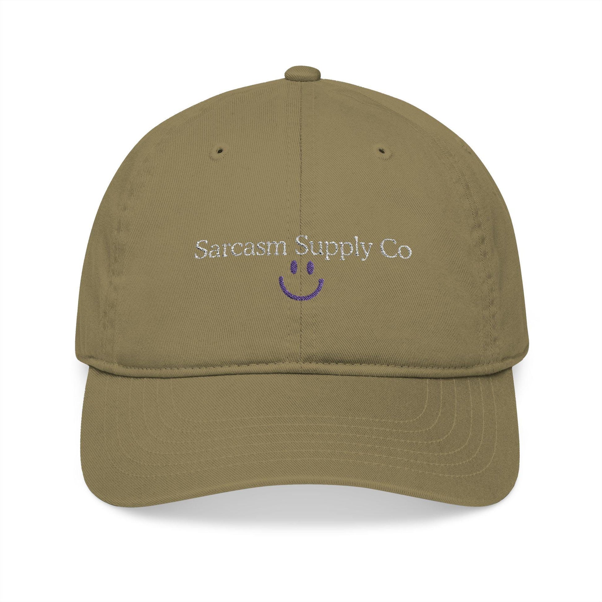 Embroidered Organic Cotton Baseball Cap: Gen X Sarcasm Humor