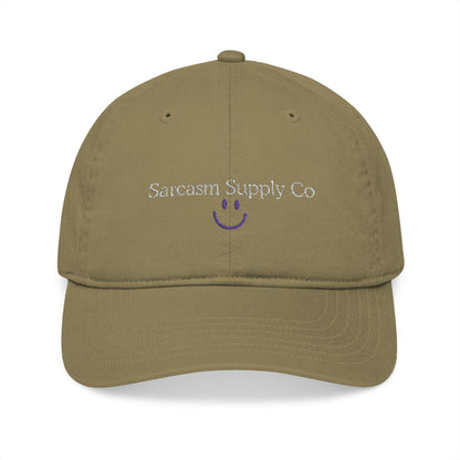 Embroidered Organic Cotton Baseball Cap: Gen X Sarcasm Humor