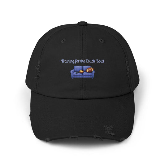 Distressed Cotton Twill Football Cap: Vintage Style Baseball Hat, Professional Spectator