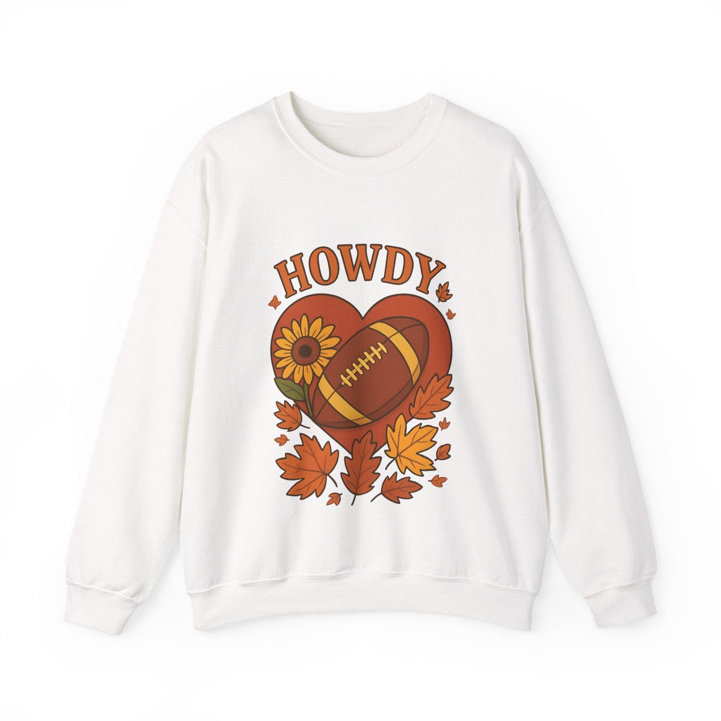 Fall Football Vibes Crewneck: Embroidered Texas Sweatshirt