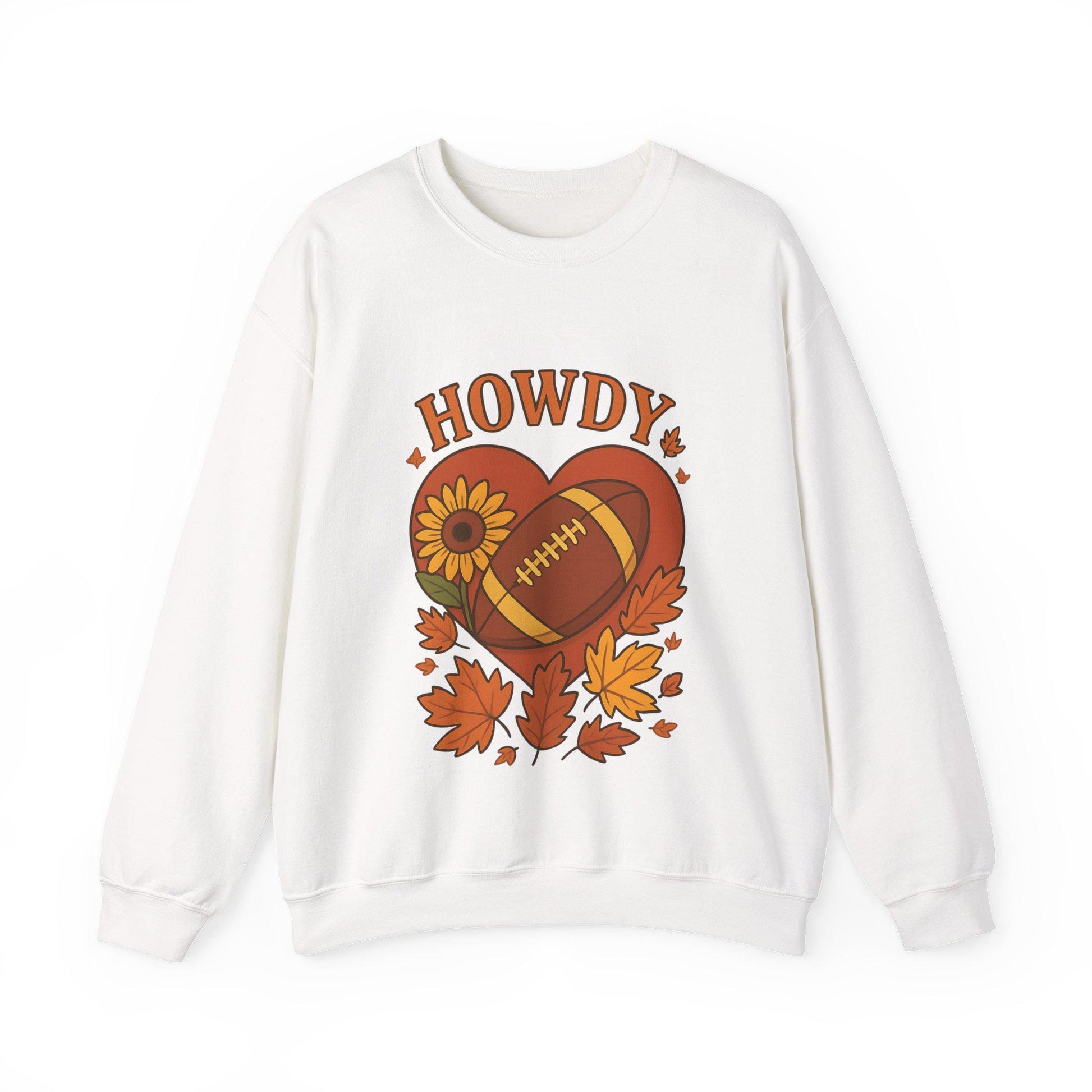 Fall Football Vibes Crewneck: Embroidered Texas Sweatshirt