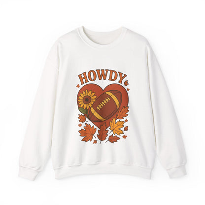 Fall Football Vibes Crewneck: Embroidered Texas Sweatshirt