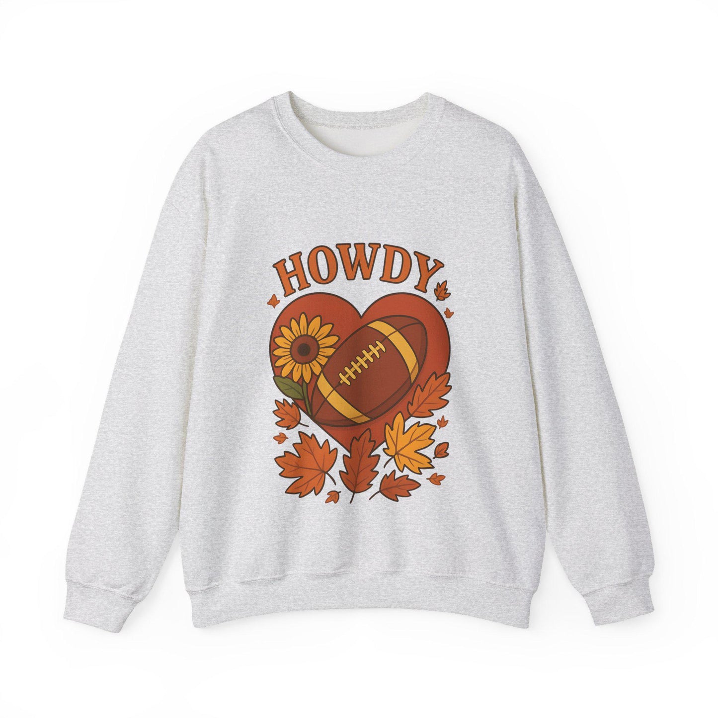 Fall Football Vibes Crewneck: Embroidered Texas Sweatshirt