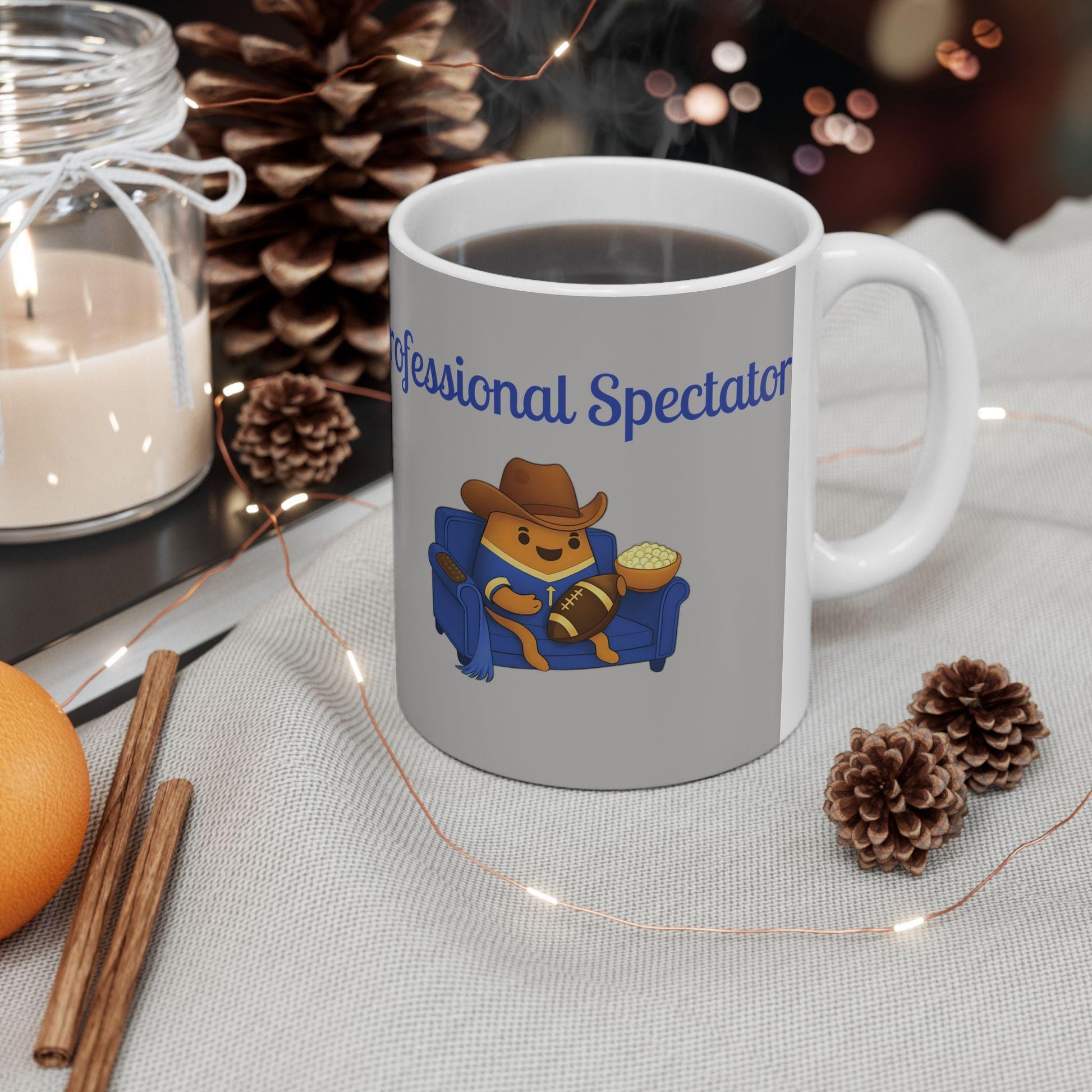 Football Season Coffee Mug: Professional Spectator Ceramic Drinkware