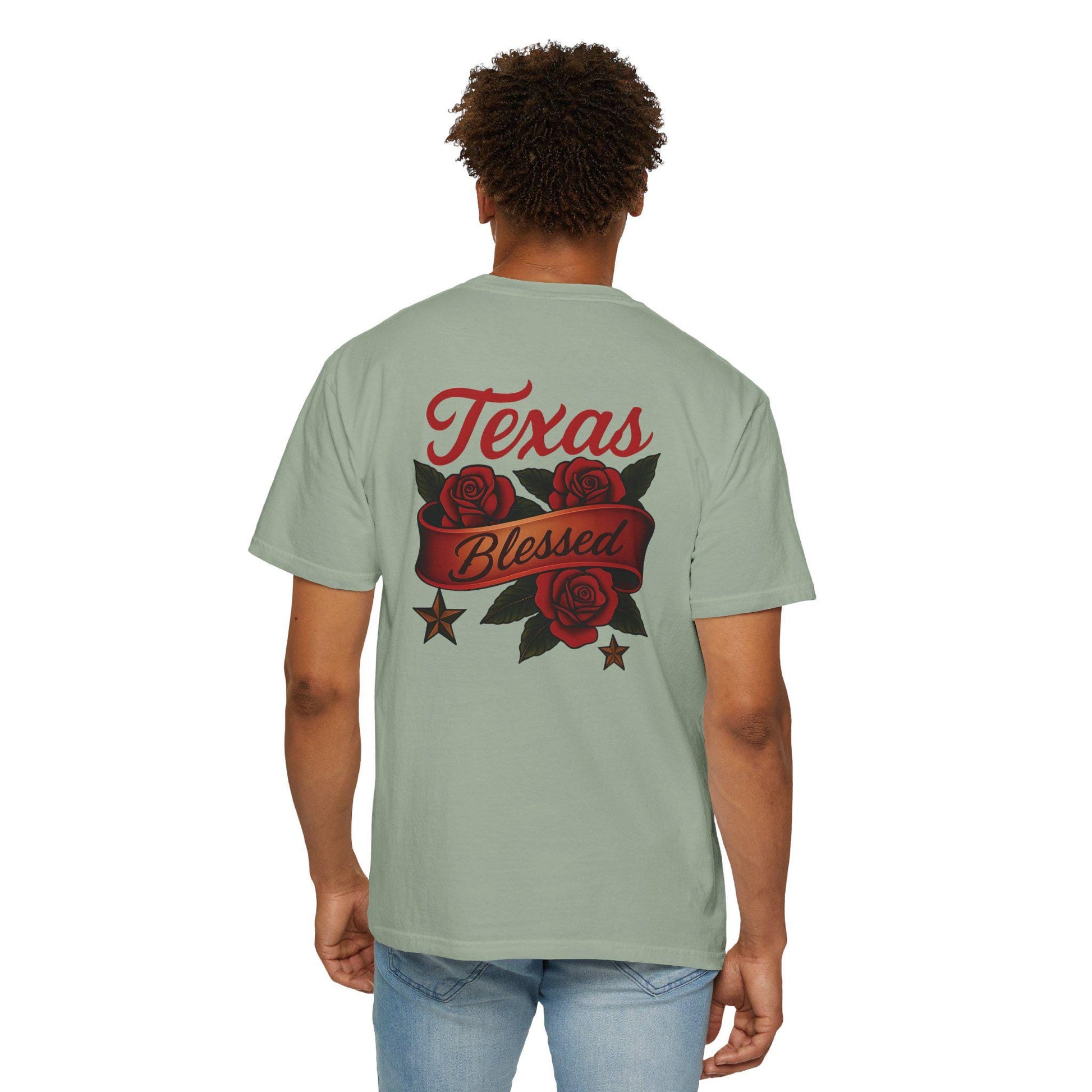 Texas Blessed Garment-Dyed T-shirt: Unisex Comfort Colors Tee
