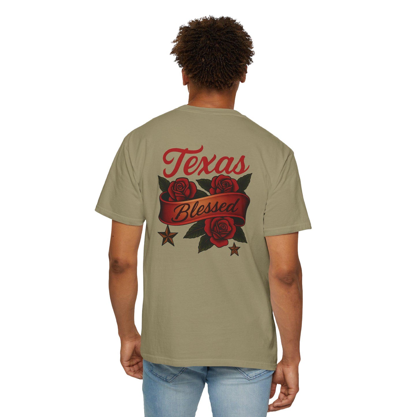 Texas Blessed Garment-Dyed T-shirt: Unisex Comfort Colors Tee