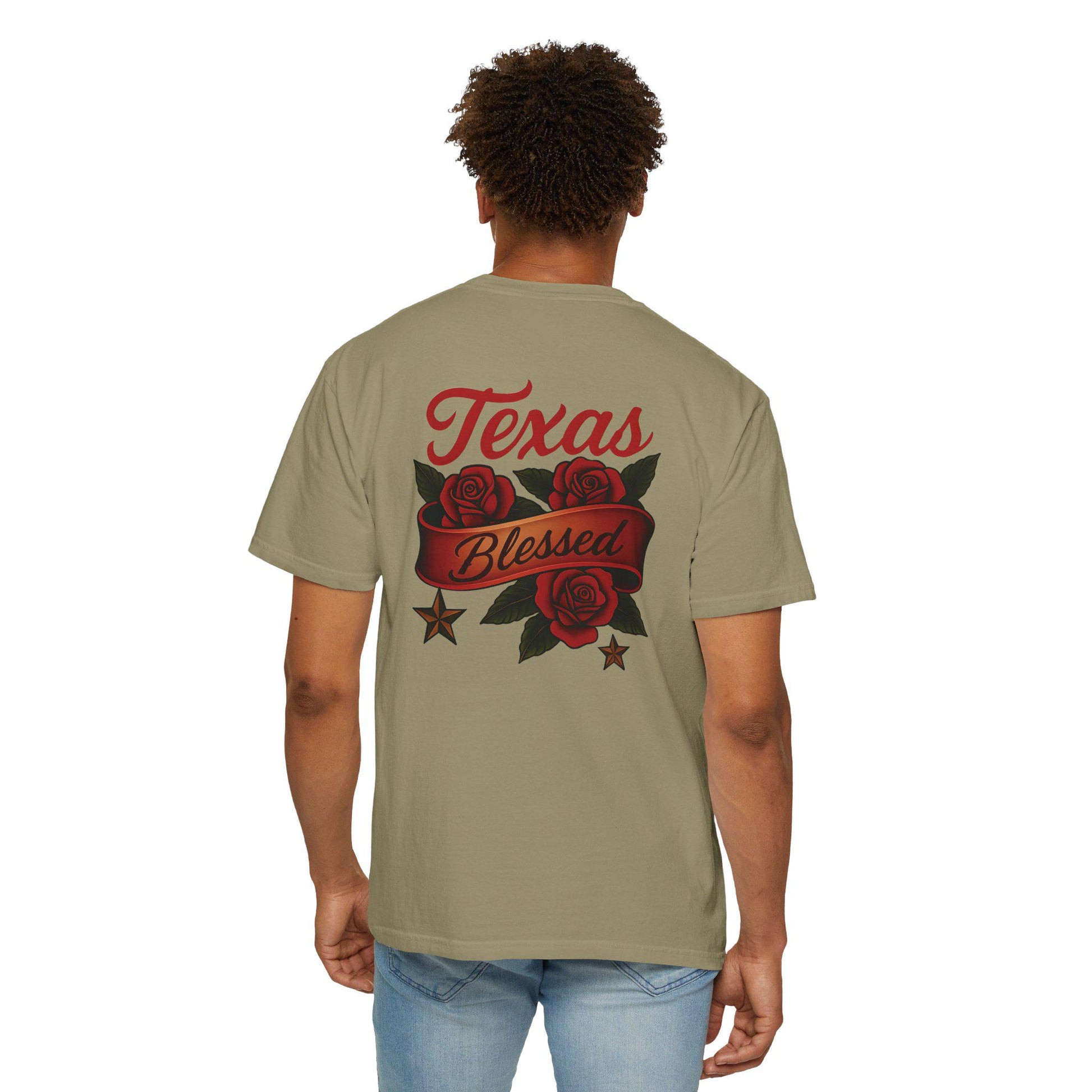 Texas Blessed Garment-Dyed T-shirt: Unisex Comfort Colors Tee