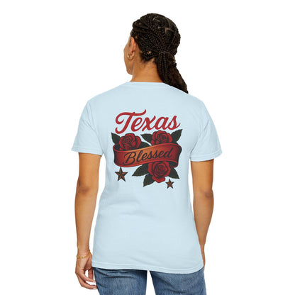 Texas Blessed Garment-Dyed T-shirt: Unisex Comfort Colors Tee