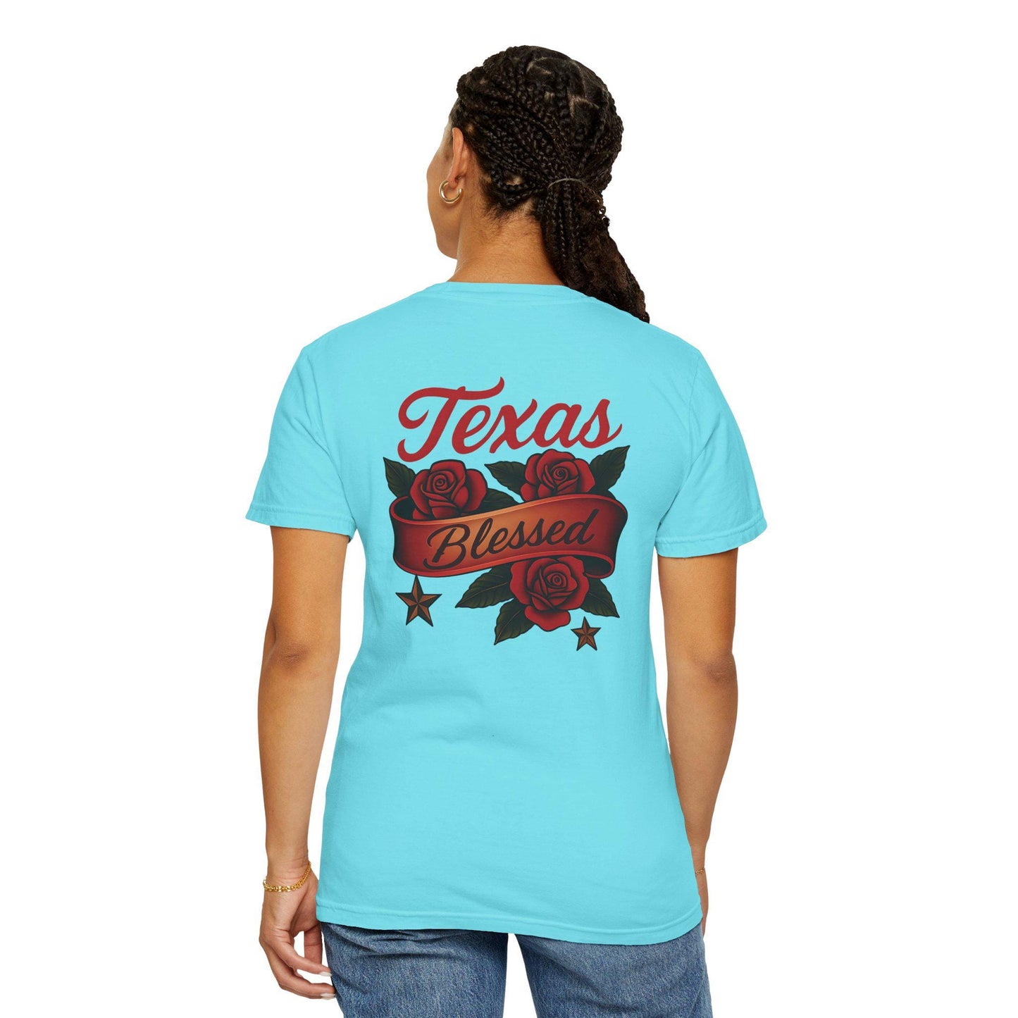 Texas Blessed Garment-Dyed T-shirt: Unisex Comfort Colors Tee
