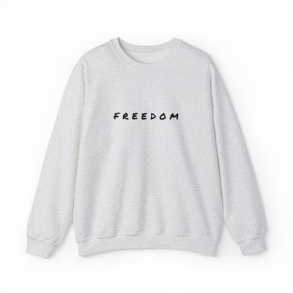 Freedom Crewneck Sweatshirt: Cozy Cotton-Blend Unisex Style