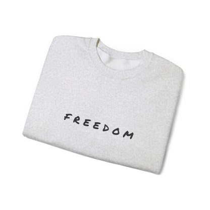 Freedom Crewneck Sweatshirt: Cozy Cotton-Blend Unisex Style