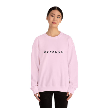 Freedom Crewneck Sweatshirt: Cozy Cotton-Blend Unisex Style