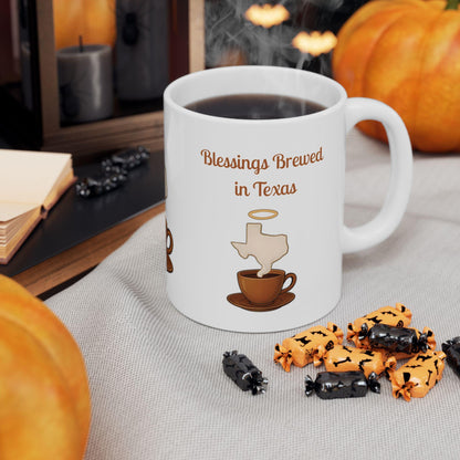 Texas Blessed Ceramic Mug: Southern Charm Coffee Cup