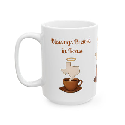 Texas Blessed Ceramic Mug: Southern Charm Coffee Cup