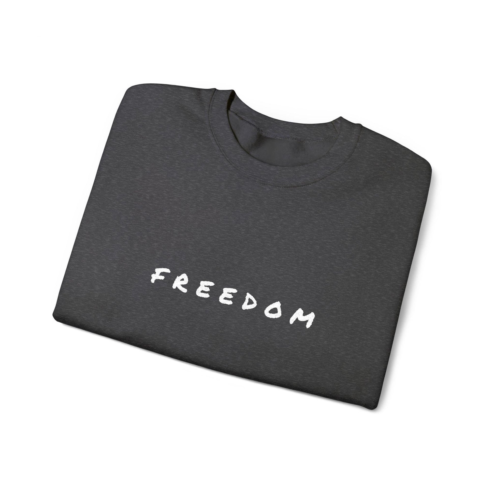 Freedom Crewneck Sweatshirt: Cozy Unisex Cotton-Blend