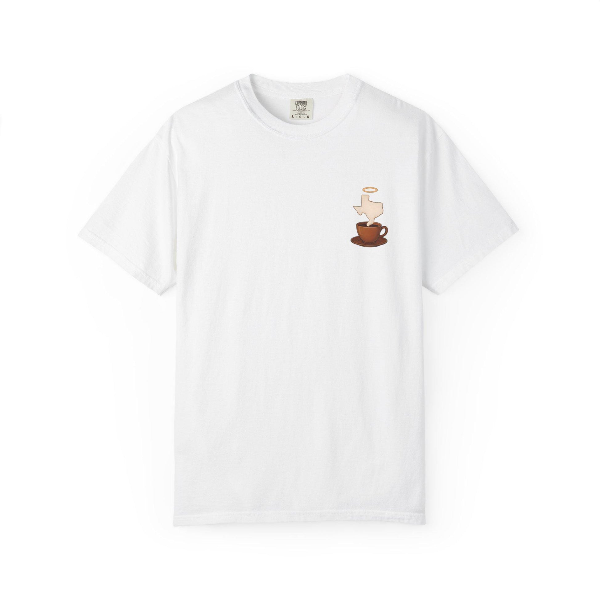 Blessings Brewed T-Shirt, Faith-Inspired Tee, Coffee Lover Gift, Texas Pride Apparel, Unisex Casual Wear
