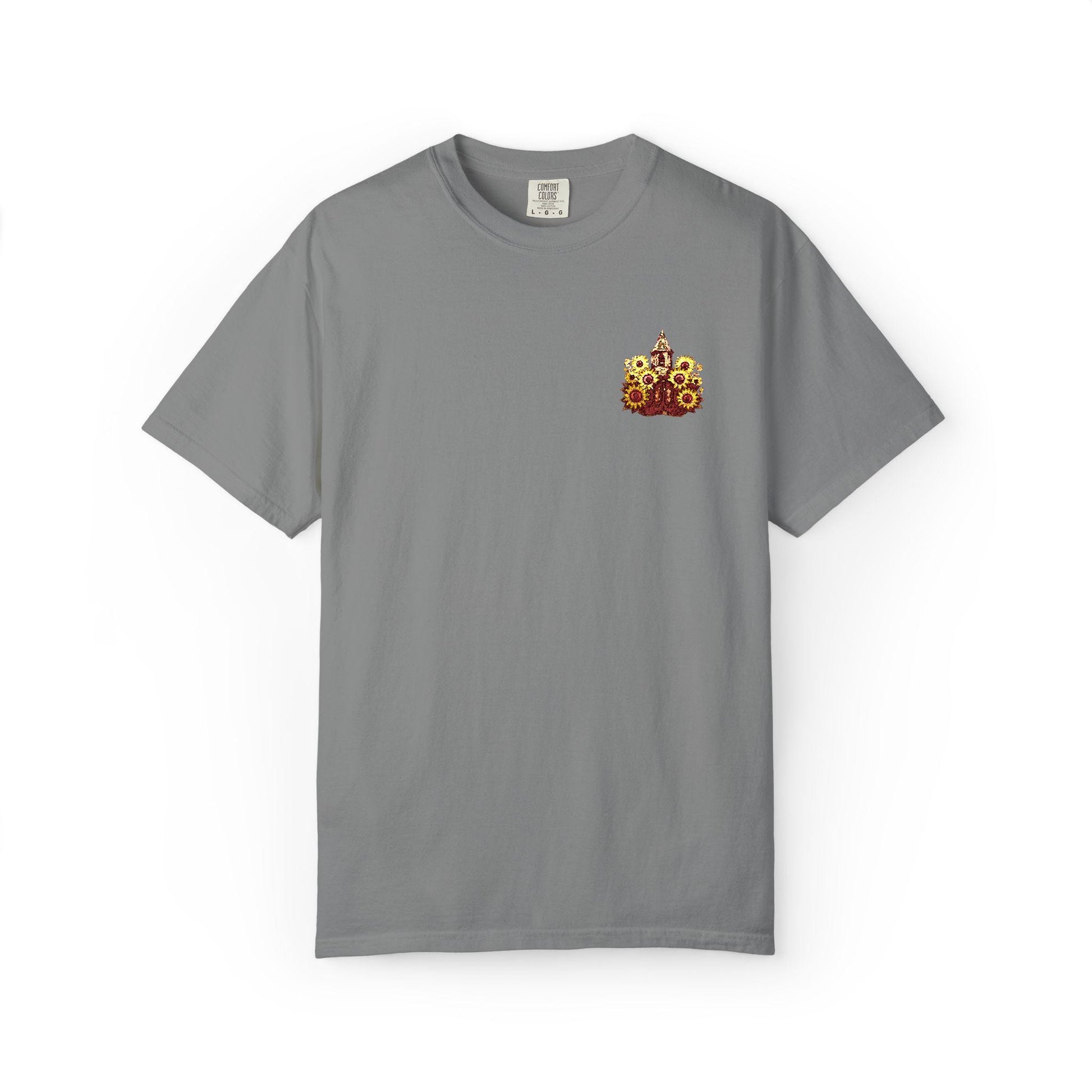 Embroidered Sunflower Texas T-Shirt: God is Good Southern Style