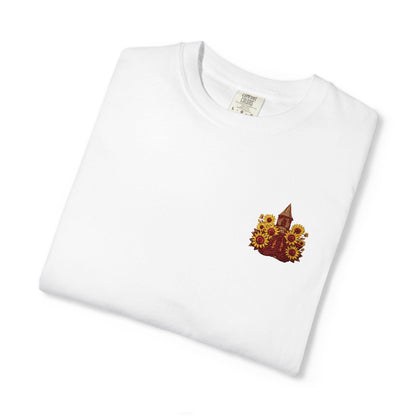Embroidered Sunflower Texas T-Shirt: God is Good Southern Style