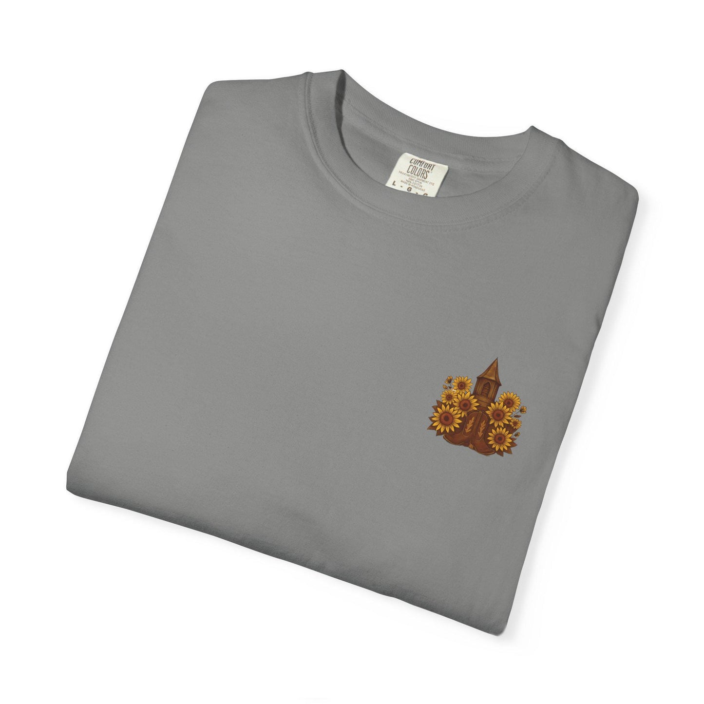 Sunflower Graphic Tee: God is Good Y'all, Faith-Based Cotton T-Shirt