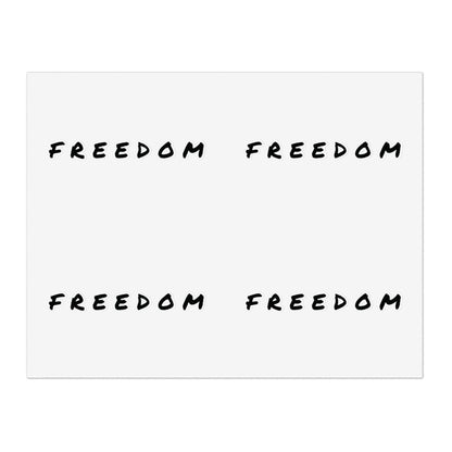 Freedom Sticker Sheet Bundle - Inspirational Decals, Motivational Sticker Pack, Clear Vinyl Stickers, Planner Accessories,