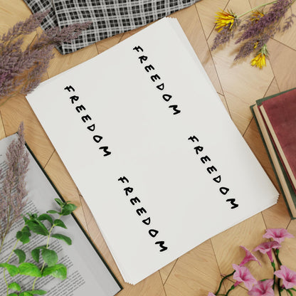Freedom Sticker Sheet Bundle - Inspirational Decals, Motivational Sticker Pack, Clear Vinyl Stickers, Planner Accessories,