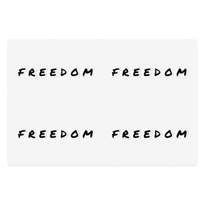 Freedom Sticker Sheet Bundle - Inspirational Decals, Motivational Sticker Pack, Clear Vinyl Stickers, Planner Accessories,