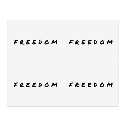 Freedom Sticker Sheet Bundle - Inspirational Decals, Motivational Sticker Pack, Clear Vinyl Stickers, Planner Accessories,