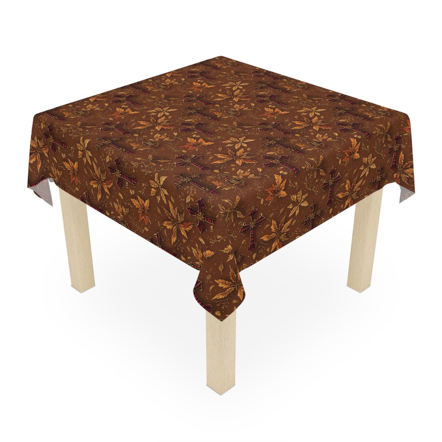 Autumn Leaves Tablecloth: Fall Harvest Dining Decor