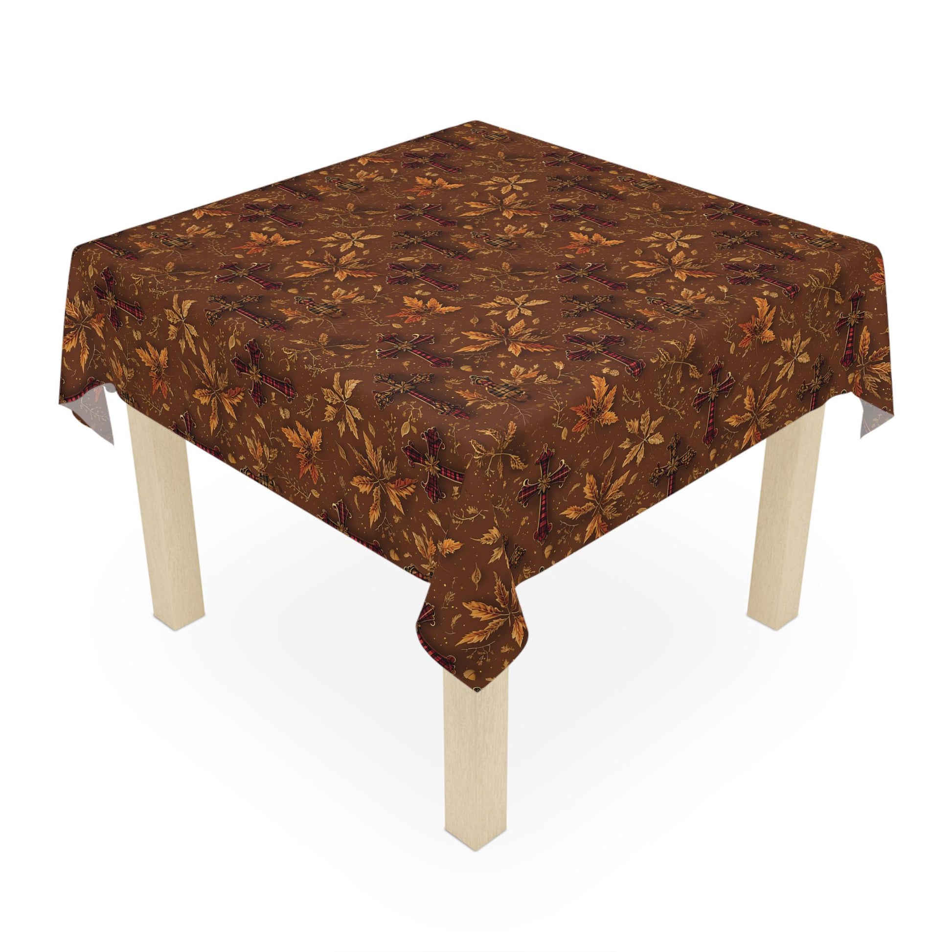 Autumn Leaves Tablecloth: Fall Harvest Dining Decor