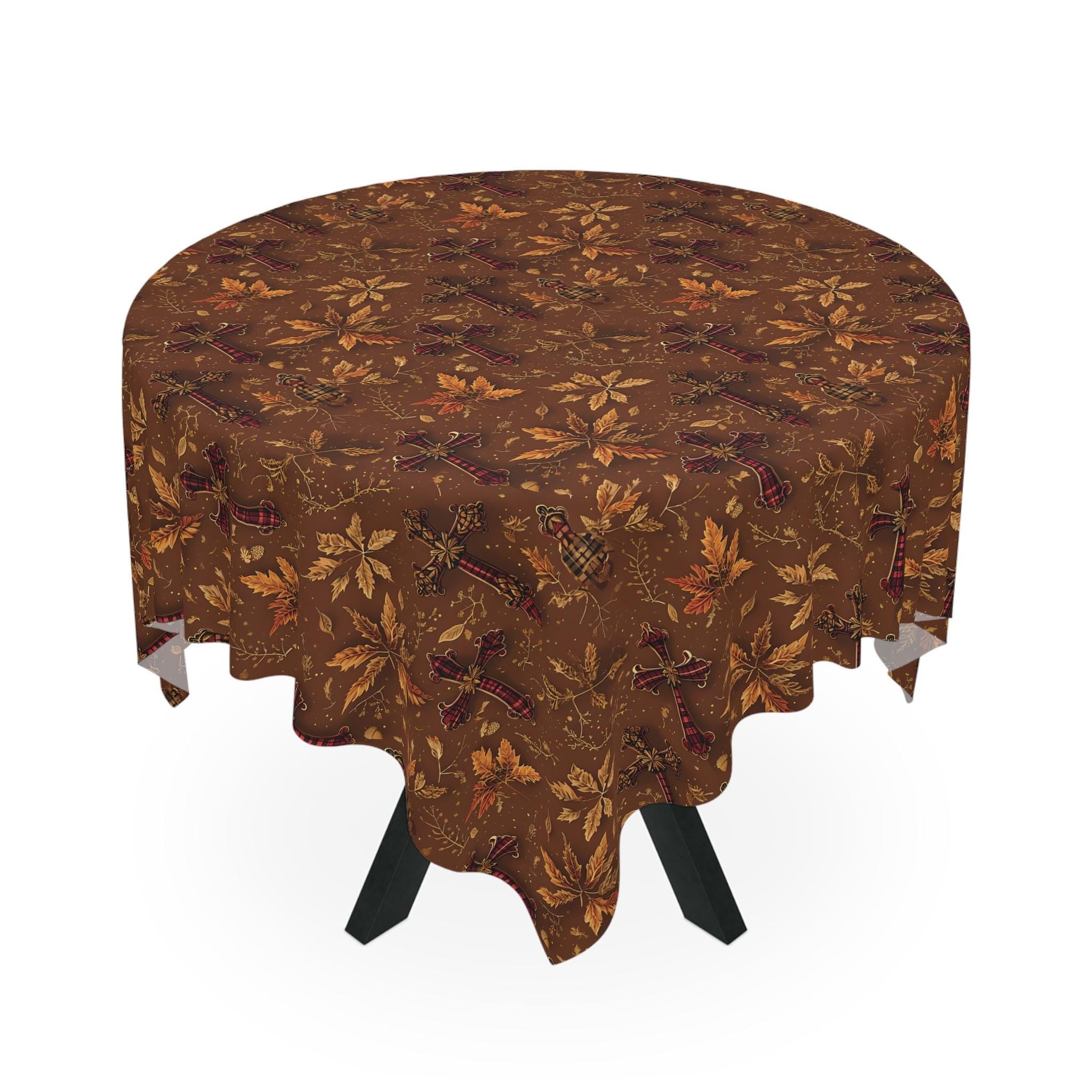 Autumn Leaves Tablecloth: Fall Harvest Dining Decor