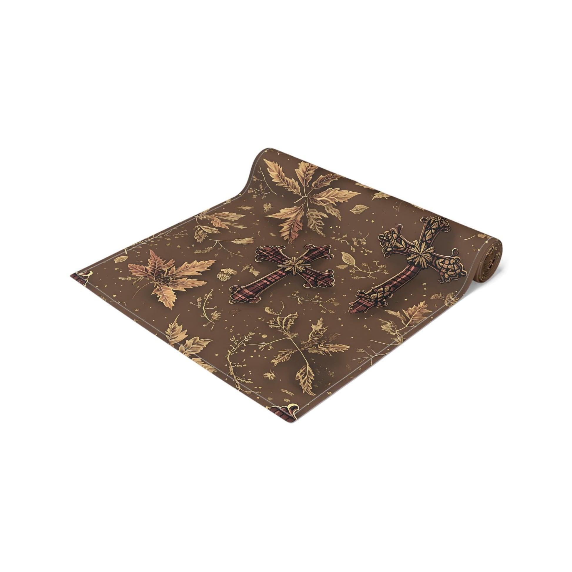 Rustic Floral Table Runner: Vintage Style Autumn Decor