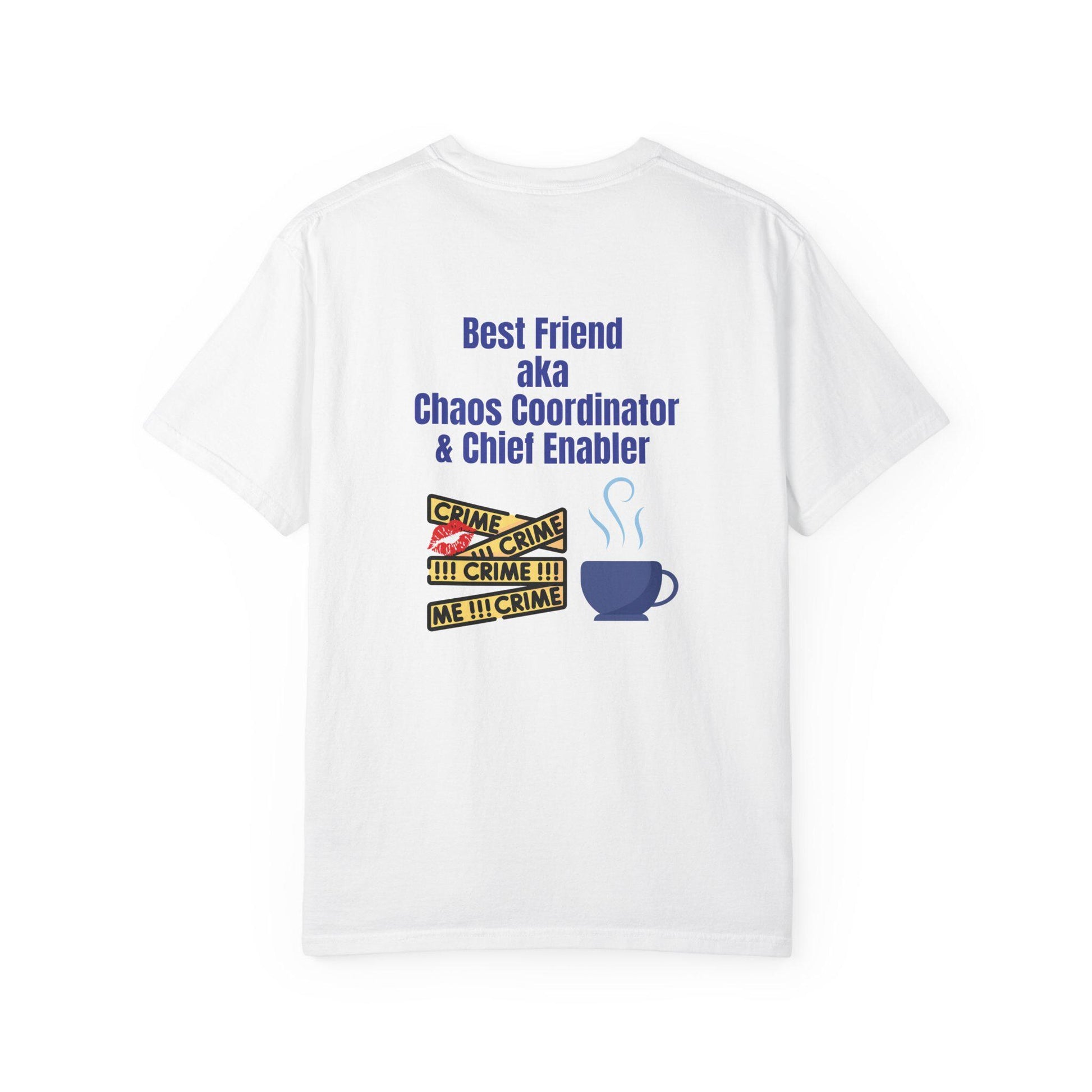 Best Friend Chaos Coordinator T-Shirt, Unisex Tee, Gift for Besties, Fun Friendship Shirt, Birthday Present, Casual Wear