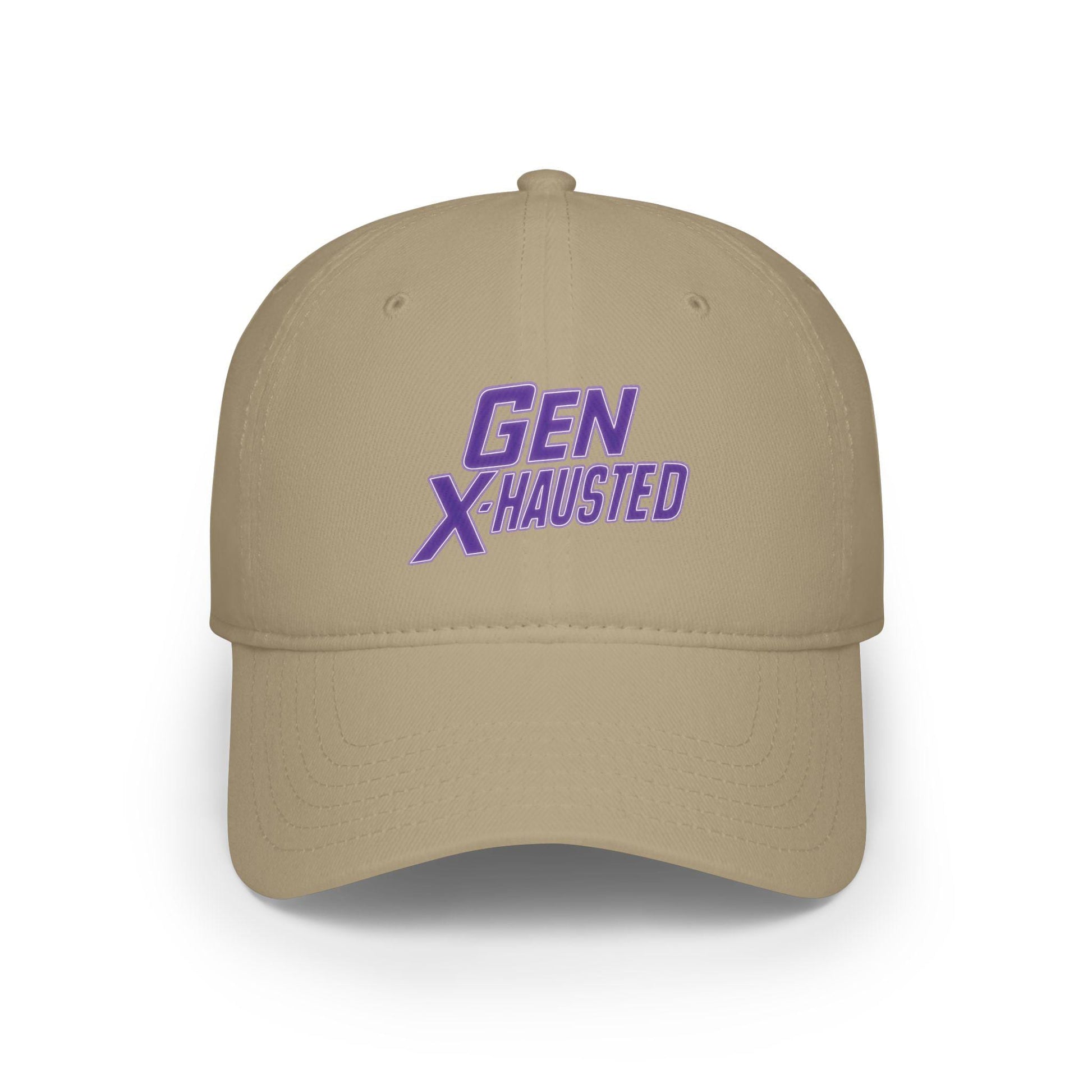 Gen X-Hausted Cotton Baseball Cap: Vintage Look, Comfortable Fit