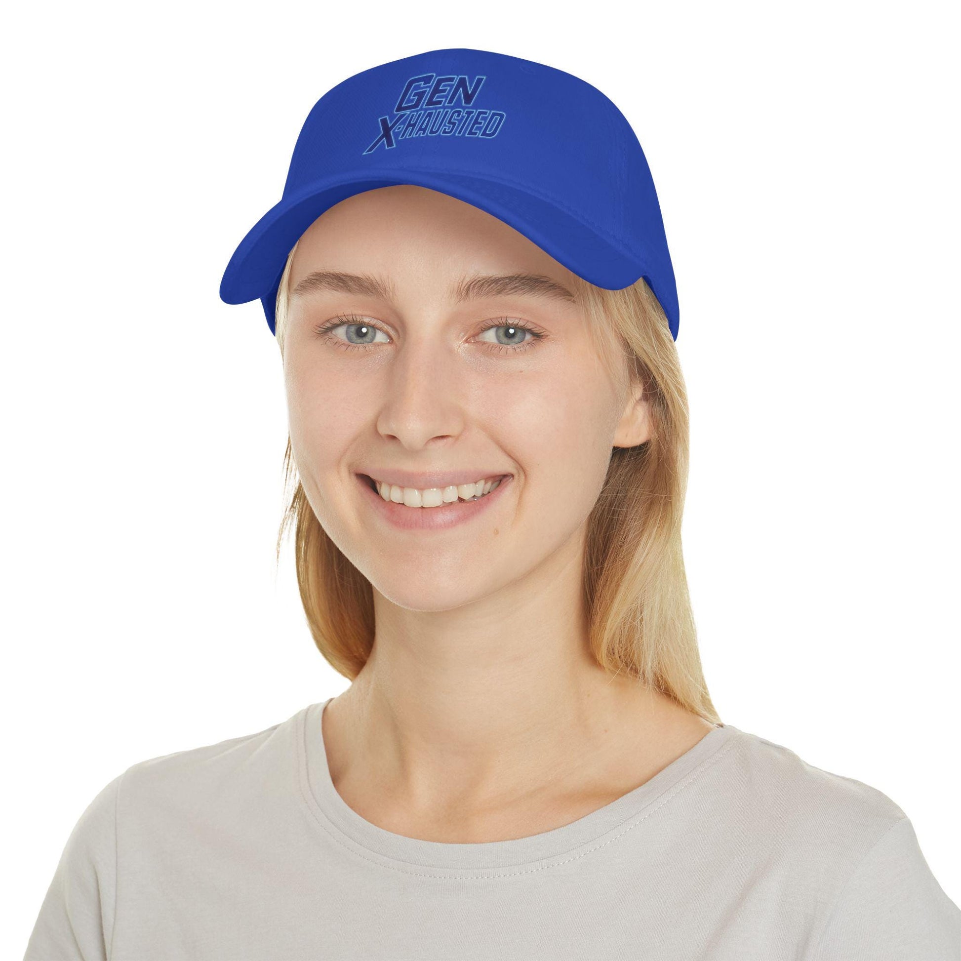 Gen X-Hausted Cotton Baseball Cap: Vintage Look, Comfortable Fit