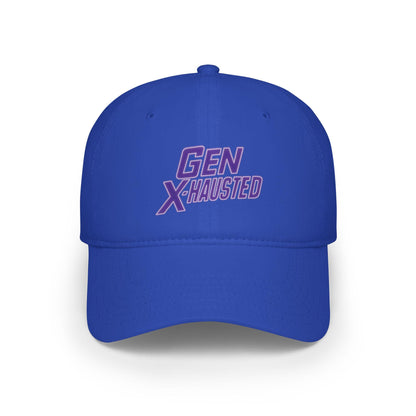 Gen X-Hausted Cotton Baseball Cap: Vintage Look, Comfortable Fit