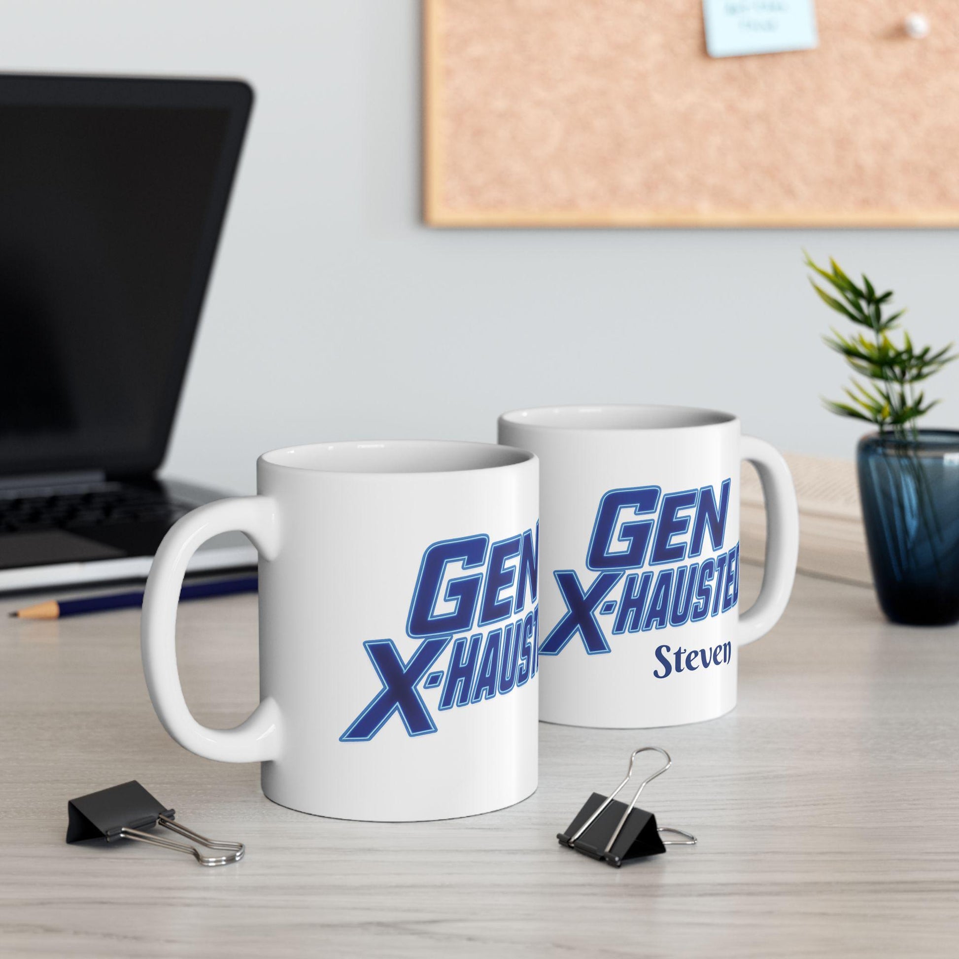 Gen X-Hausted Ceramic Coffee Mug: Funny Sarcastic Office Humor