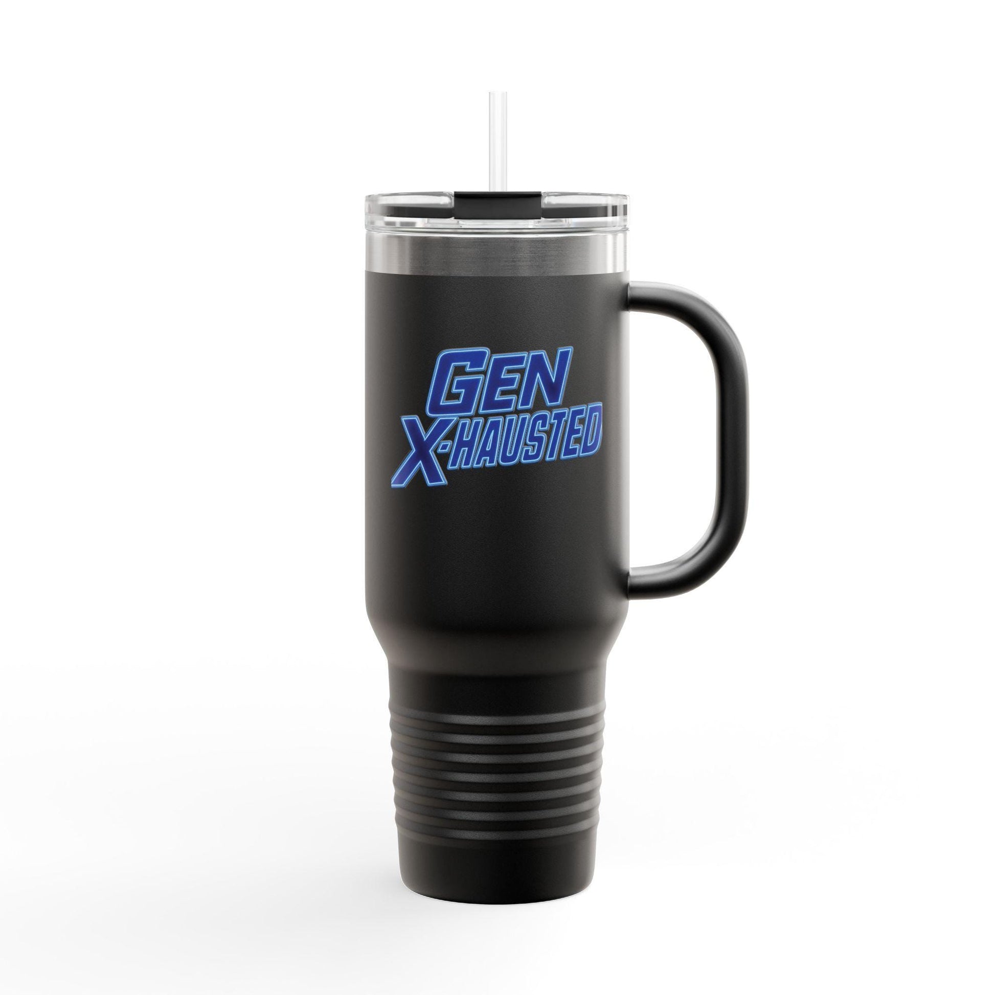 Gen X-Hausted Insulated Travel Mug: 40oz Stainless Steel Tumbler