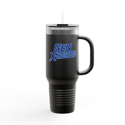Gen X-Hausted Insulated Travel Mug: 40oz Stainless Steel Tumbler