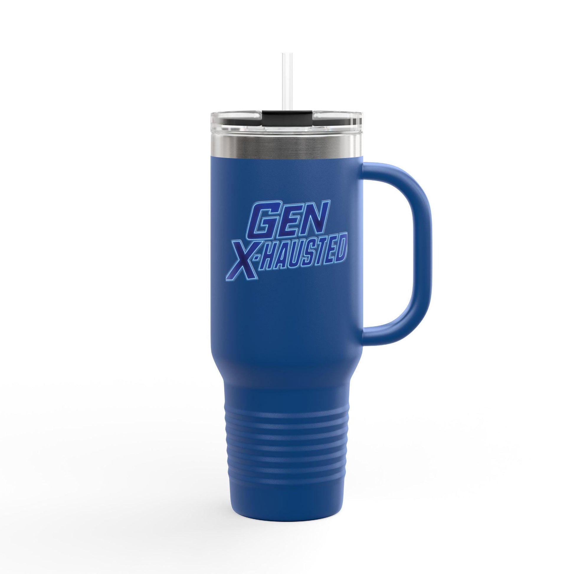 Gen X-Hausted Insulated Travel Mug: 40oz Stainless Steel Tumbler