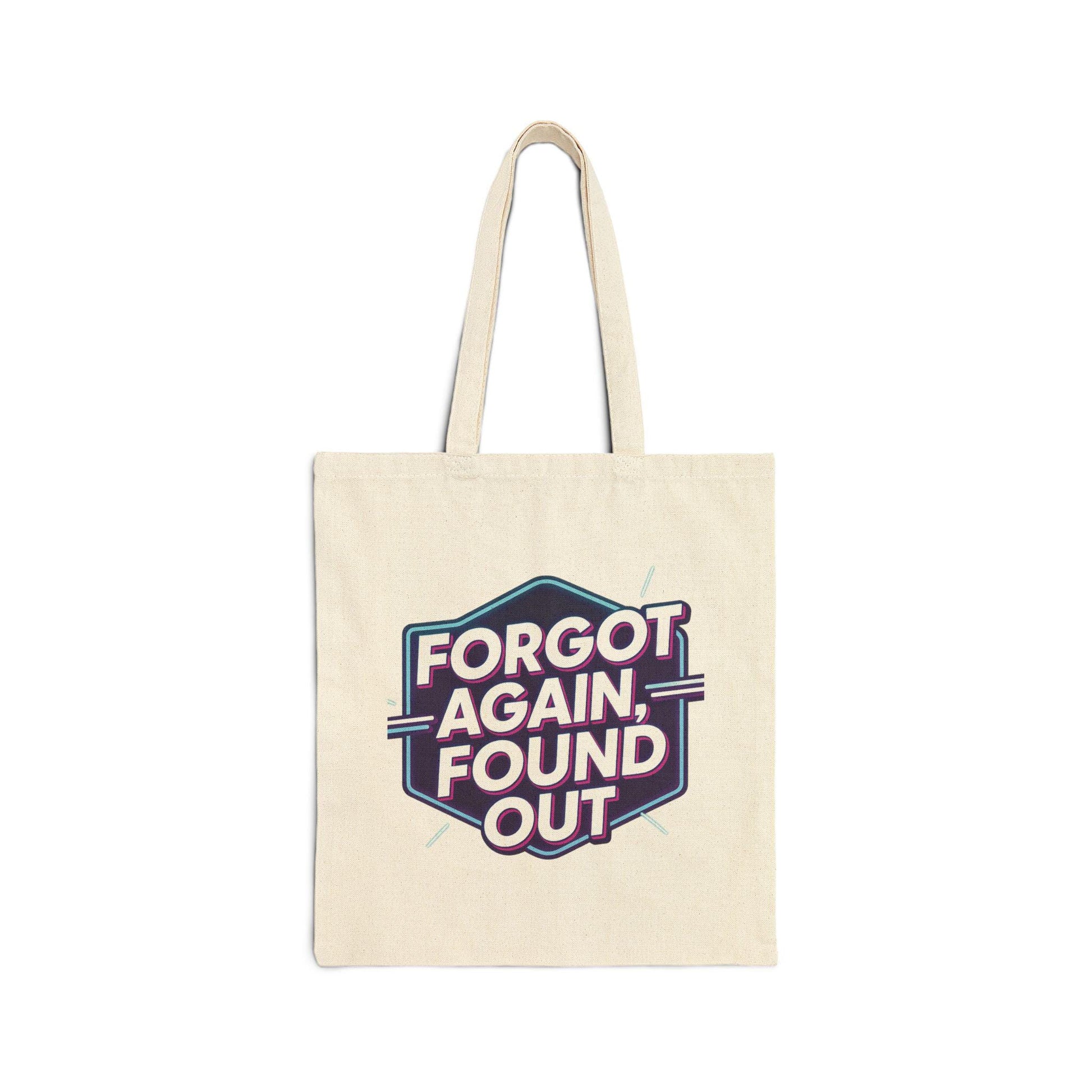Gen X Humor Cotton Canvas Tote Bag: Reusable Shopping Bag