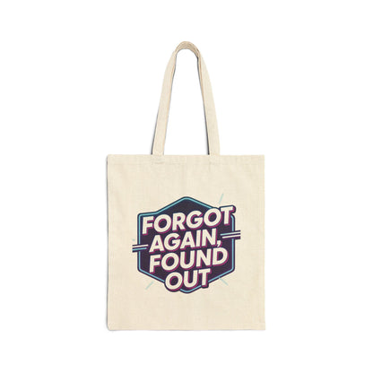 Gen X Humor Cotton Canvas Tote Bag: Reusable Shopping Bag