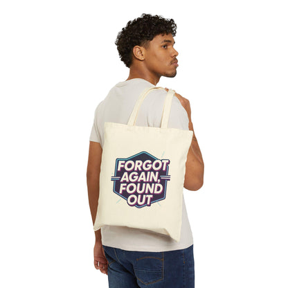 Gen X Humor Cotton Canvas Tote Bag: Reusable Shopping Bag